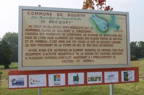 panneau d'information du Becquet